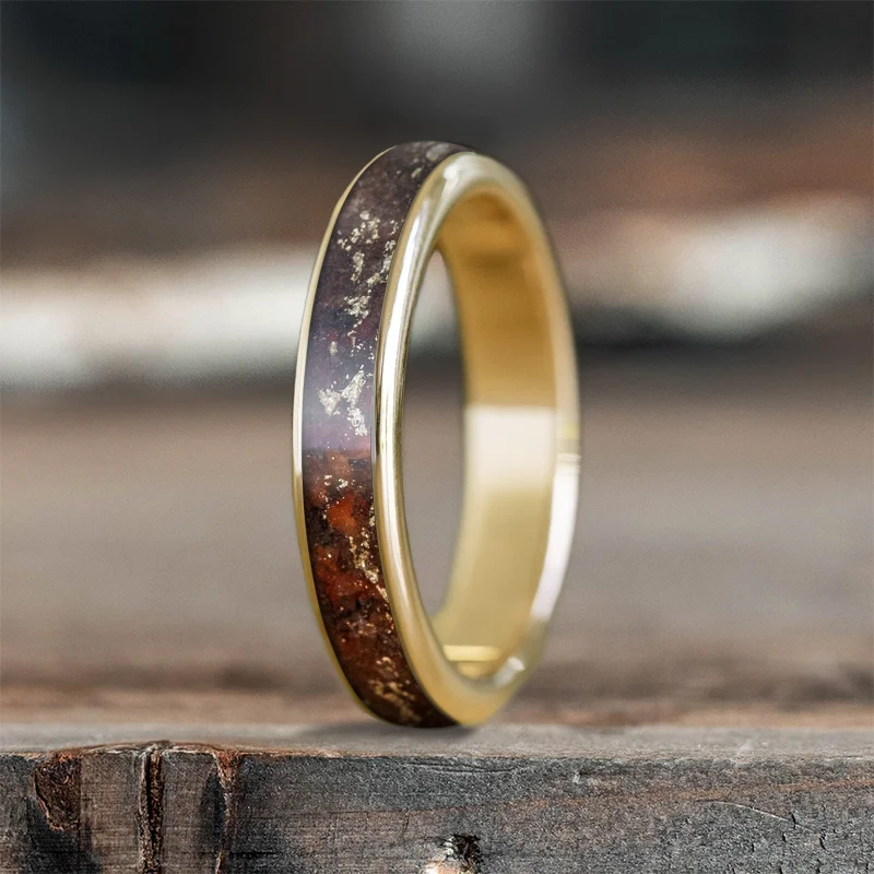 Women thin bands rings -Custom Design - Ladies Single Inlay Ring zPTiy_1WdPy1OOBrEuzBVBsB