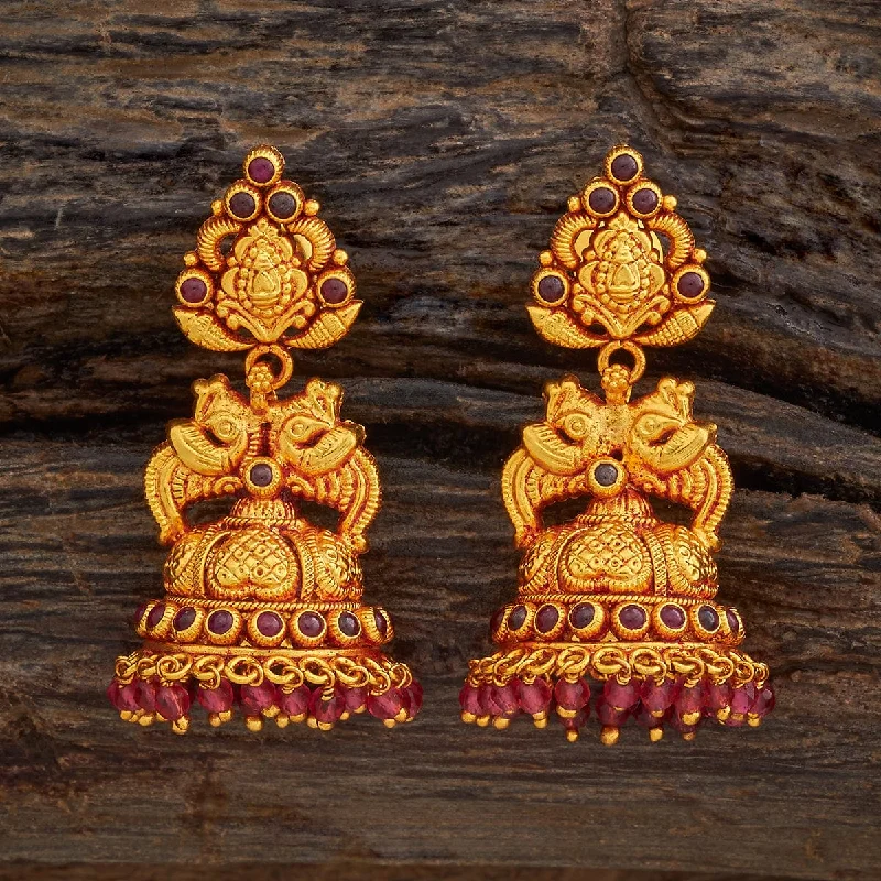 Women custom-made earrings -Silver Temple Earring 174182