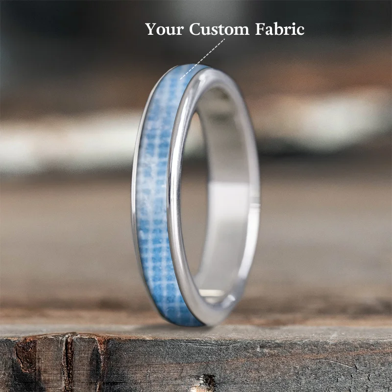 Women platinum rings -Custom Design - Ladies Single Inlay Ring zxMmt3Ja0dipBh4cfzCNDn0J