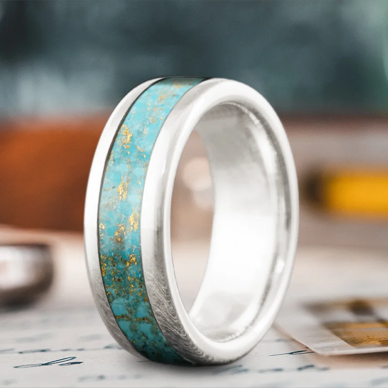 Women geometric rings -Custom Design - Single Inlay mNzgheSiFLWj6uErJprg94KF