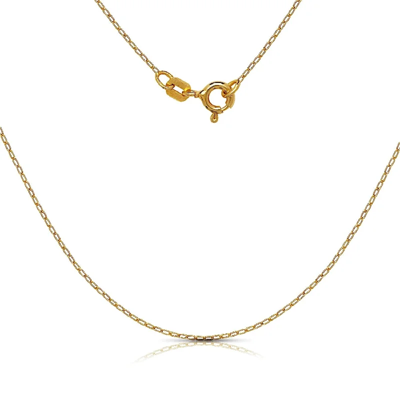 Women delicate necklaces -Curata 14k Two-tone Gold 18" 19x17mm Mariners Cross Necklace - Yellow