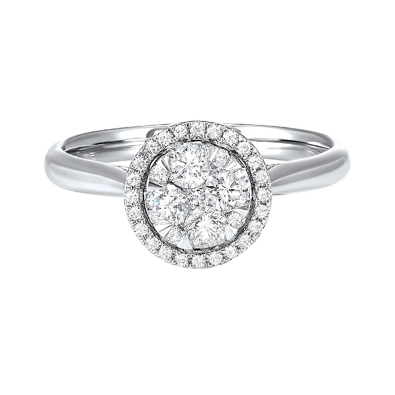 Women luxury cuff engagement rings -14K Diamond Ring