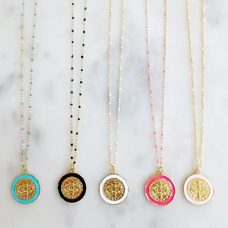 Women geometric necklaces -Blessed ( delicate chain) Necklace