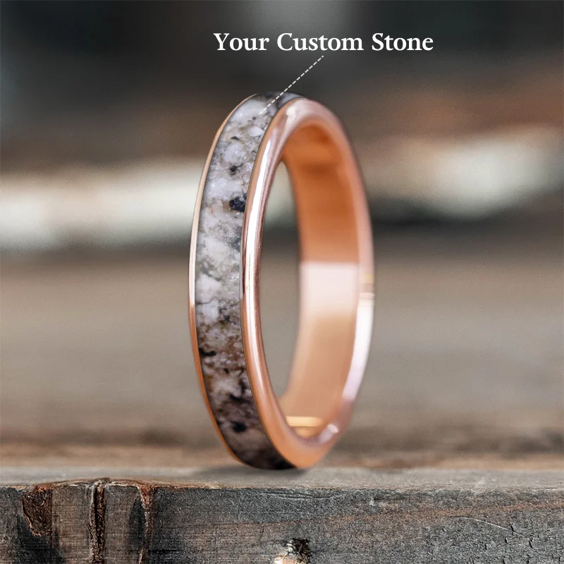 Women engagement rings -Custom Design - Ladies Single Inlay Ring oyrM94RBu788KQTtdszqTCkG