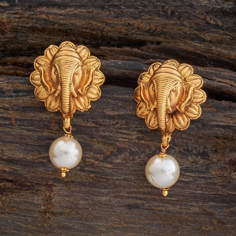 Women gold stud earrings -Antique Earring 177778