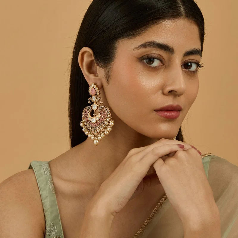 Women teardrop earrings -Kundan Earring 180234