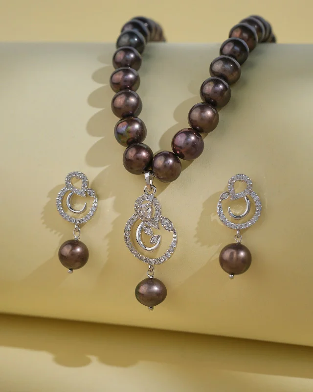 Women luxury chain necklaces -Trendy Pearl Necklace Sets