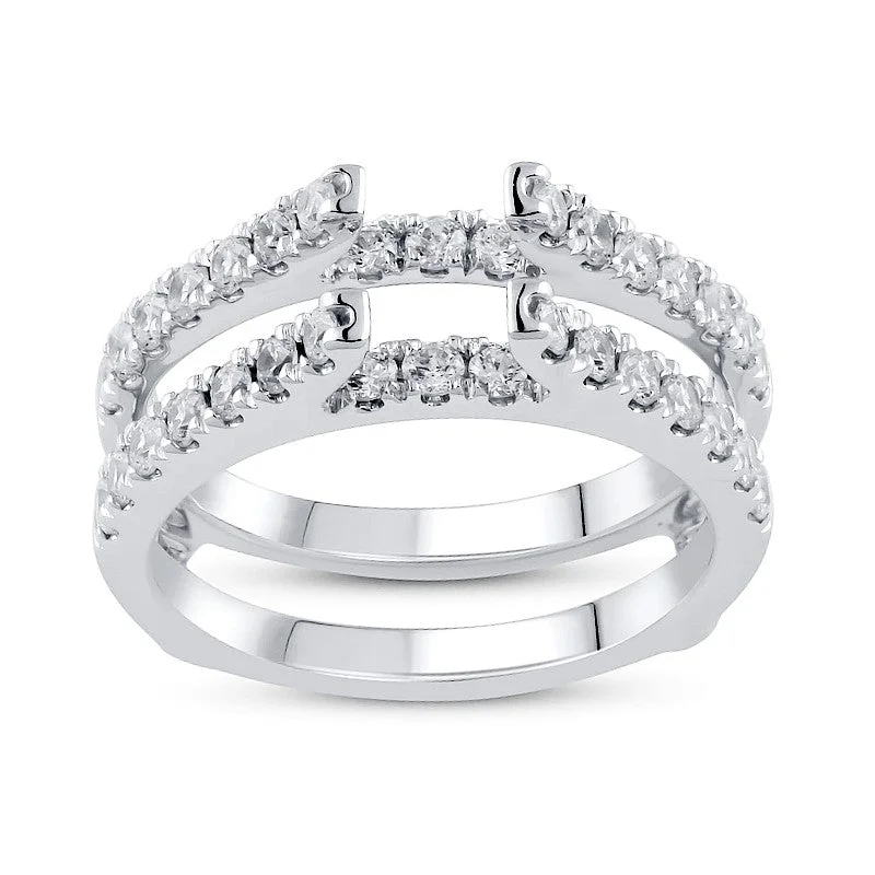 Women colorful engagement rings -1/2ctw Diamond Ring Guard