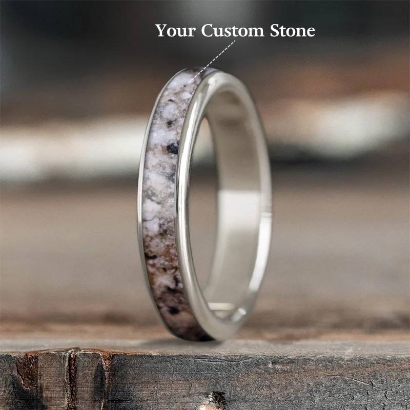 Custom rings for women -Custom Design - Ladies Single Inlay Ring omD-HhHJxtmzjbQuBdgSVSZn