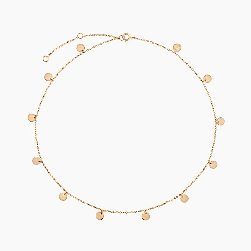 Women boho necklaces -Gold Plated Dainty Necklace