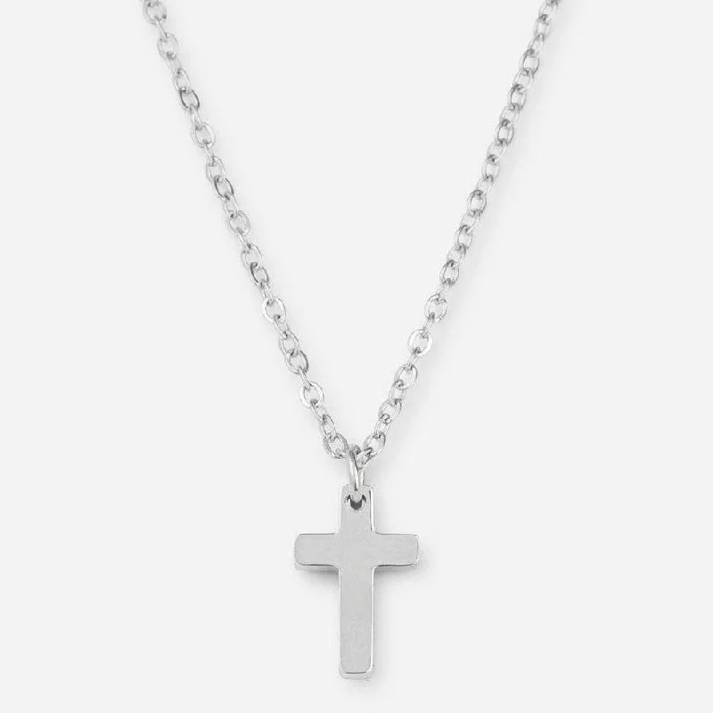 Gold necklaces for women -Silver Cross Necklace