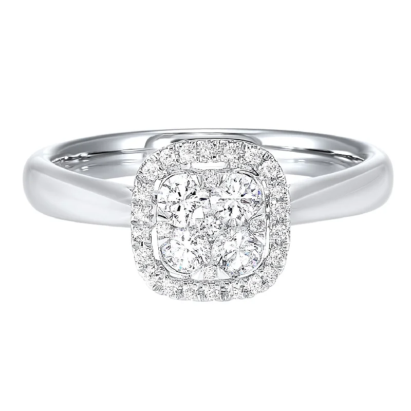 Women stylish engagement rings -14K Diamond Ring