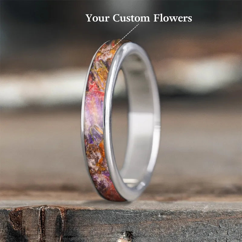 Women stacking gemstone rings -Custom Design - Ladies Single Inlay Ring rnrmcAqU3IoXSVCEunY7Y5Fk