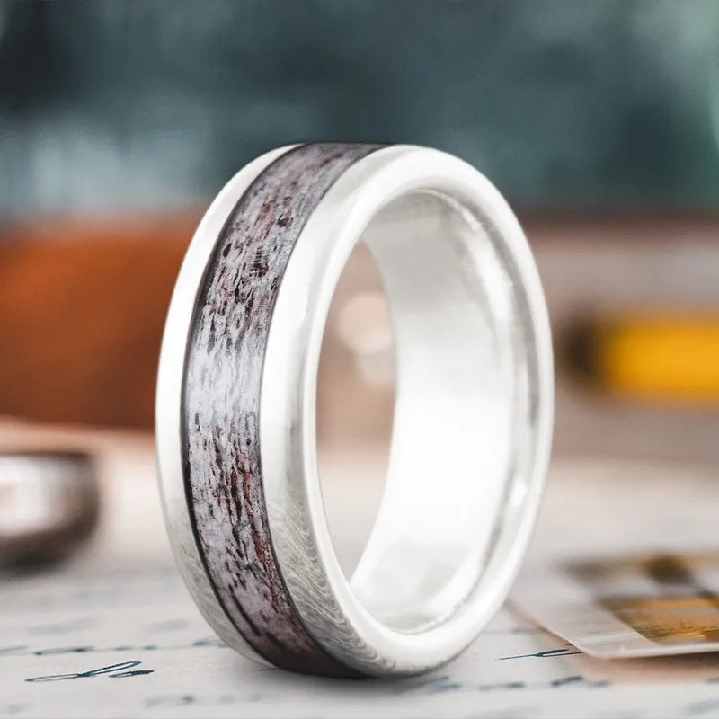 Women wedding rings -Custom Design - Single Inlay Ring -pkyjHXvcg1wGy50uGQcSlEw