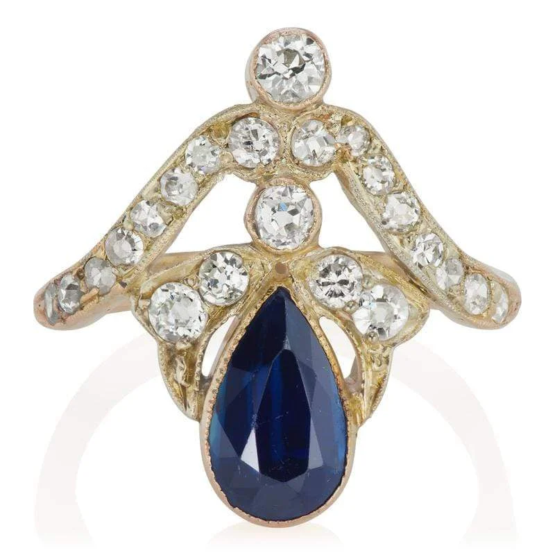 Women birthstone rings -Bluejay