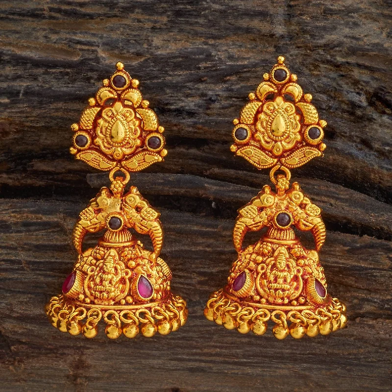 Women crystal earrings -Silver Temple Earring 179757