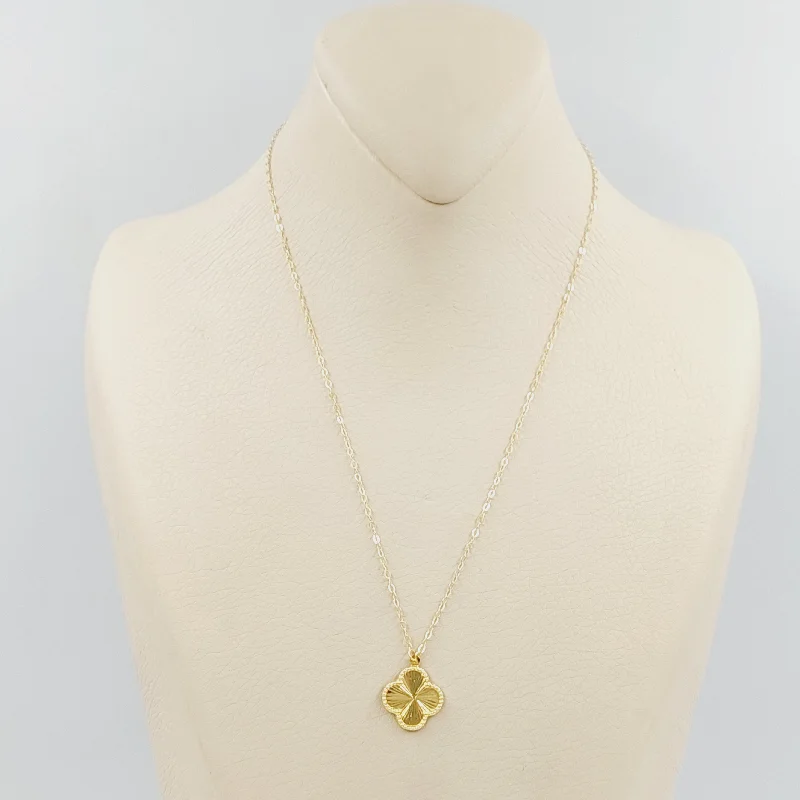 Women monogram necklaces -Clover Necklace