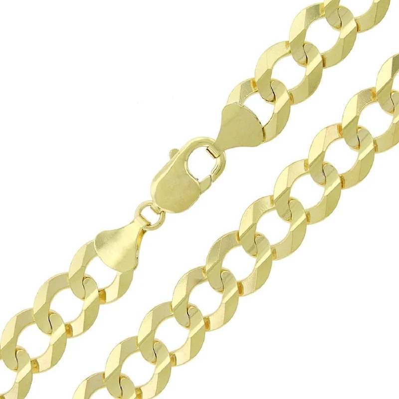 Women vintage pearl necklaces -14K Yellow Gold 12MM Solid Cuban Curb Link Necklace Chains, Gold Chain for Men & Women, 100% Real 14K Gold, Capital Jewelry