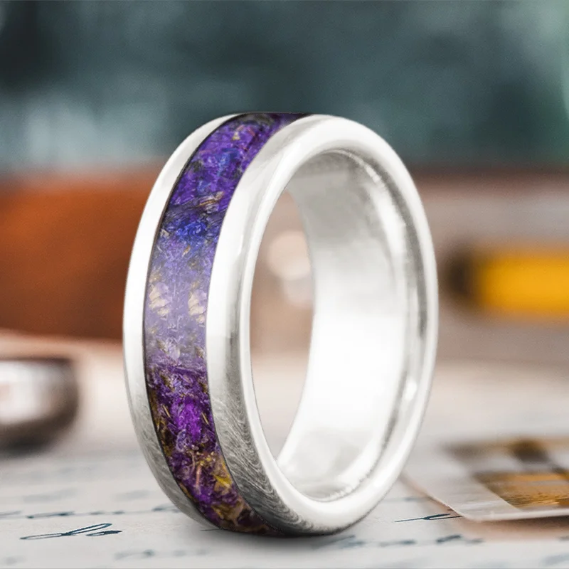 Women engraved rings -Custom Design - Single Inlay Bdp7KjpTlS08OjzL6yFsfV4J