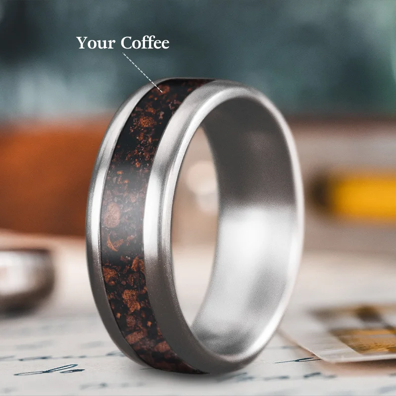 Women stacking rings -Custom Design - Single Inlay Ring 0YtciDD0noJ9K7LcPdl6JIiL