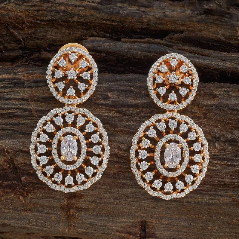 Diamond earrings for women -Zircon Earring 175771