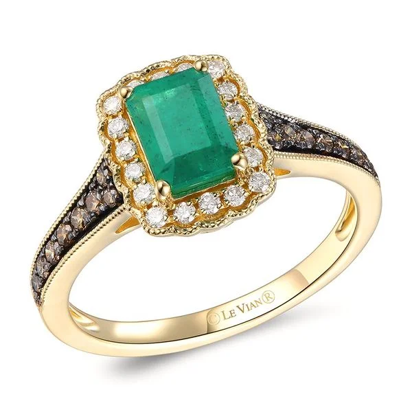 Women multi-color engagement rings -Le Vian Costa Smeralda Emeralds™ Diamond Ring