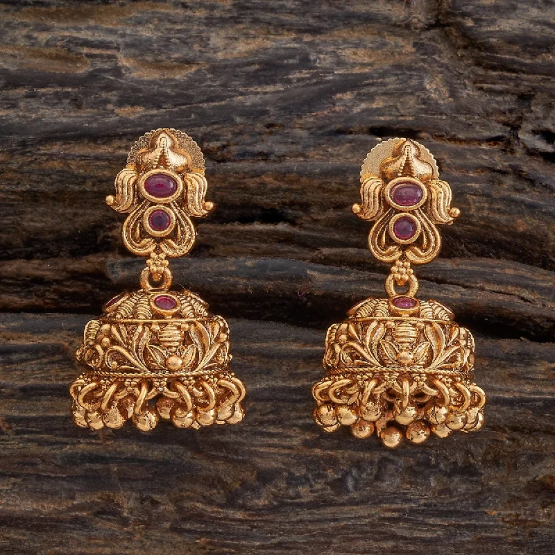 Women gold hoop earrings -Antique Earring 176278