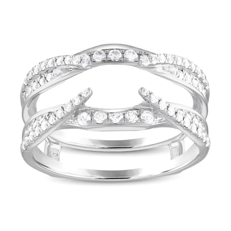 Women statement engagement rings -1/2ctw Diamond Ring Guard