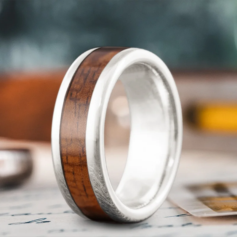 Women luxury wedding rings -Custom Design - Single Inlay Ring 6LOgm4C5cIf3BUz7jdu6HzPF