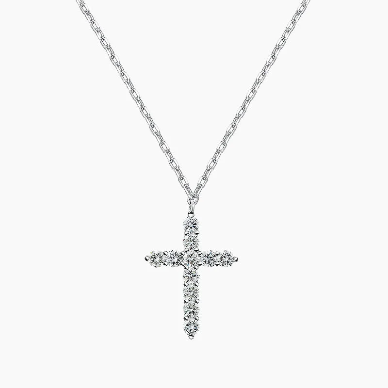 Women chain necklaces -14K Gold Plated Cross Amulet Necklace