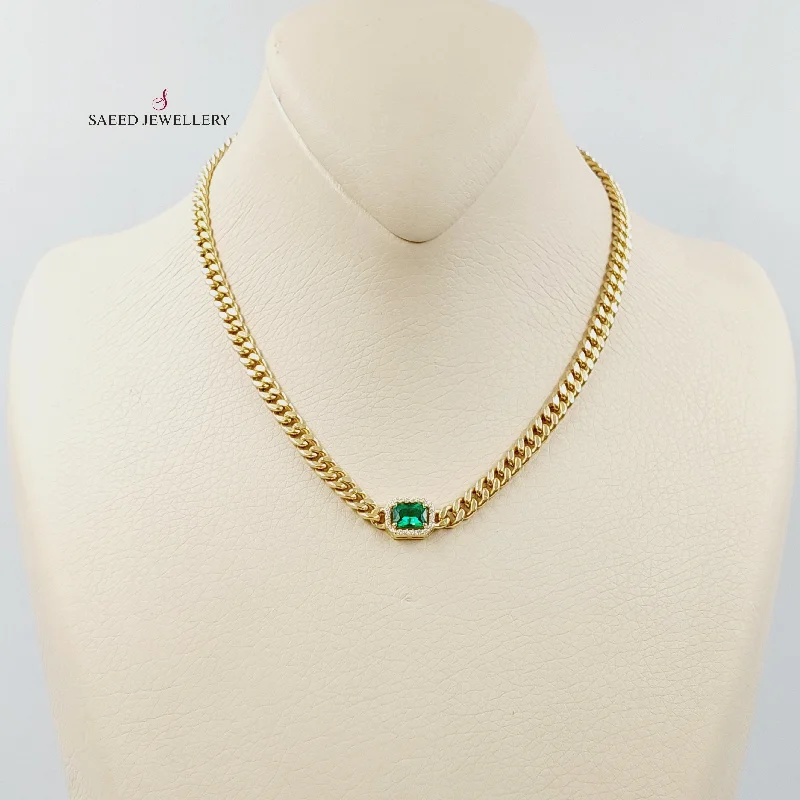 Women bohemian charm necklaces -(5mm) Cuban Links Necklace