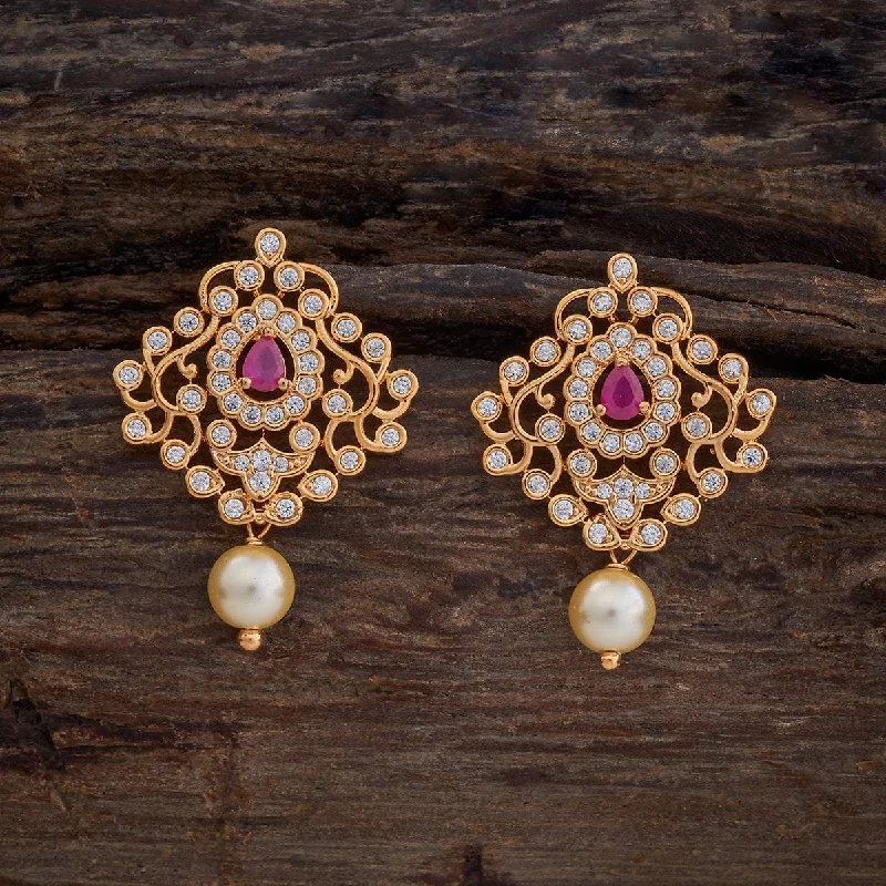 Women pearl earrings -Zircon Earring 170653