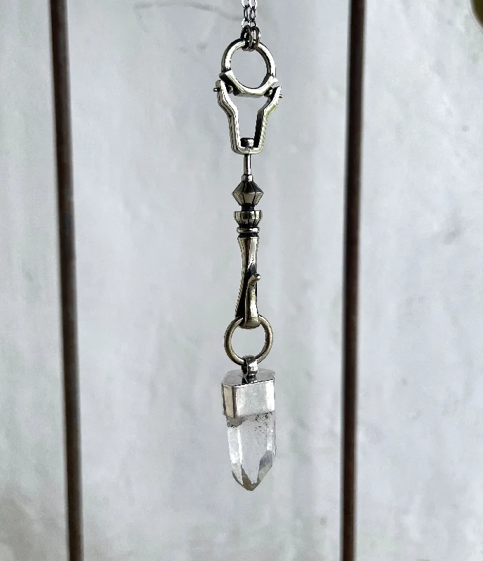 Women twist necklaces -crystal spire necklace