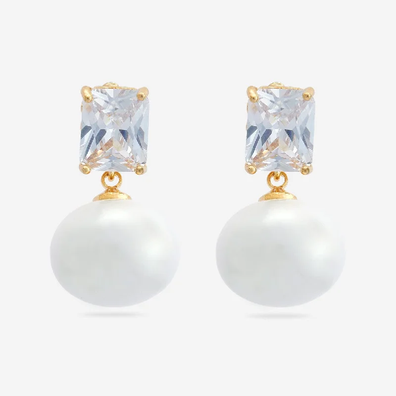 Women drop earrings -Trendy Pearl Earring 175084