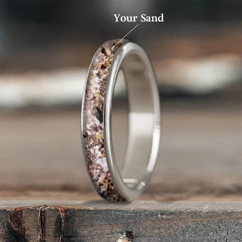 Women eternity rings -Custom Design - Ladies Single Inlay Ring z9dRDXgJQJXNNUi2g0ZGeuBK