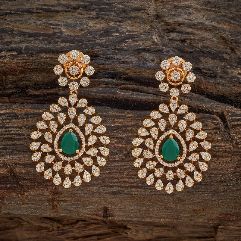 Women statement gold earrings -Zircon Earring 178591