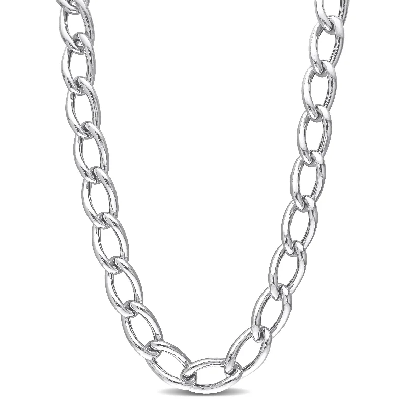 Women dainty necklaces -Miadora Sterling Silver Link Necklace