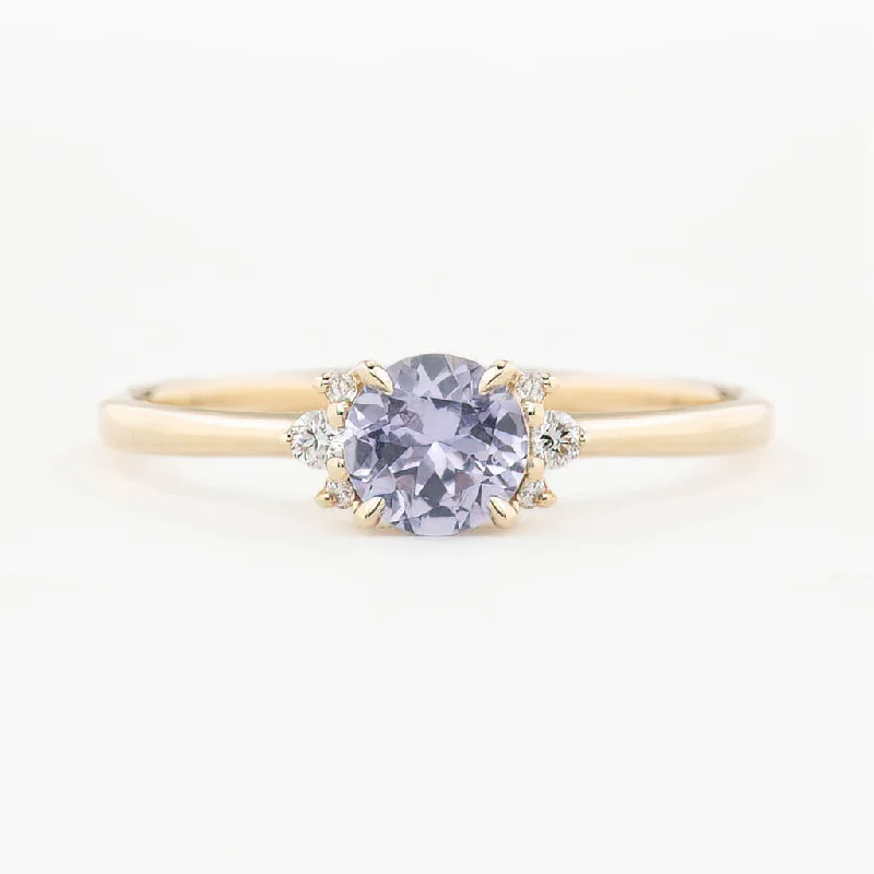 Women multi-color engagement rings -Lena Ring Unheated Umba Sapphire, 14K Yellow Gold (One of a kind)