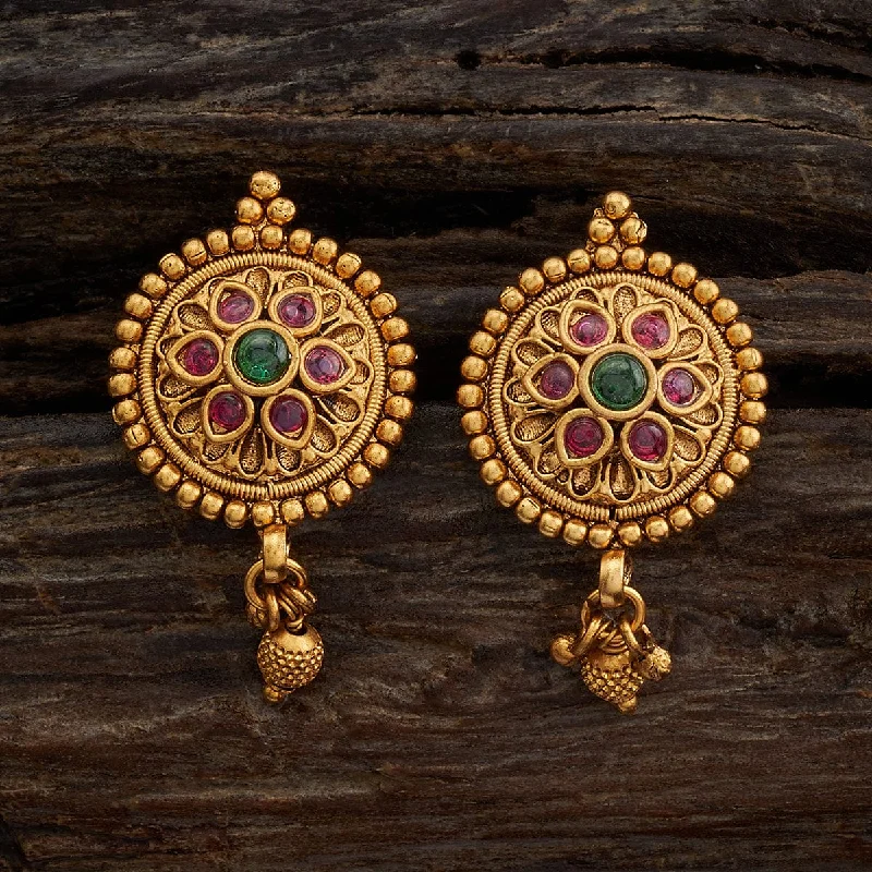 Women gemstone stud earrings -Antique Earring 170271