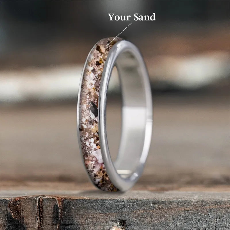 Women double band rings -Custom Design - Ladies Single Inlay Ring zkFzM_u-wBK_qrtkS4Dg7NUa