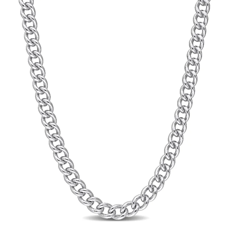 Women infinity necklaces -Miadora Sterling Silver Curb Link Necklace